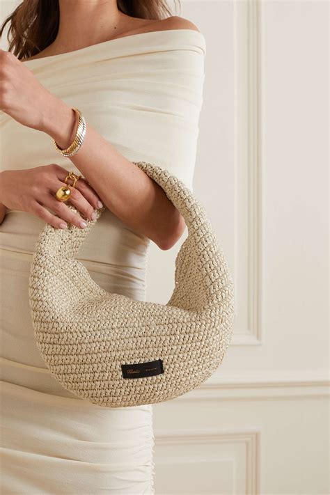 net a porter raffia bag.